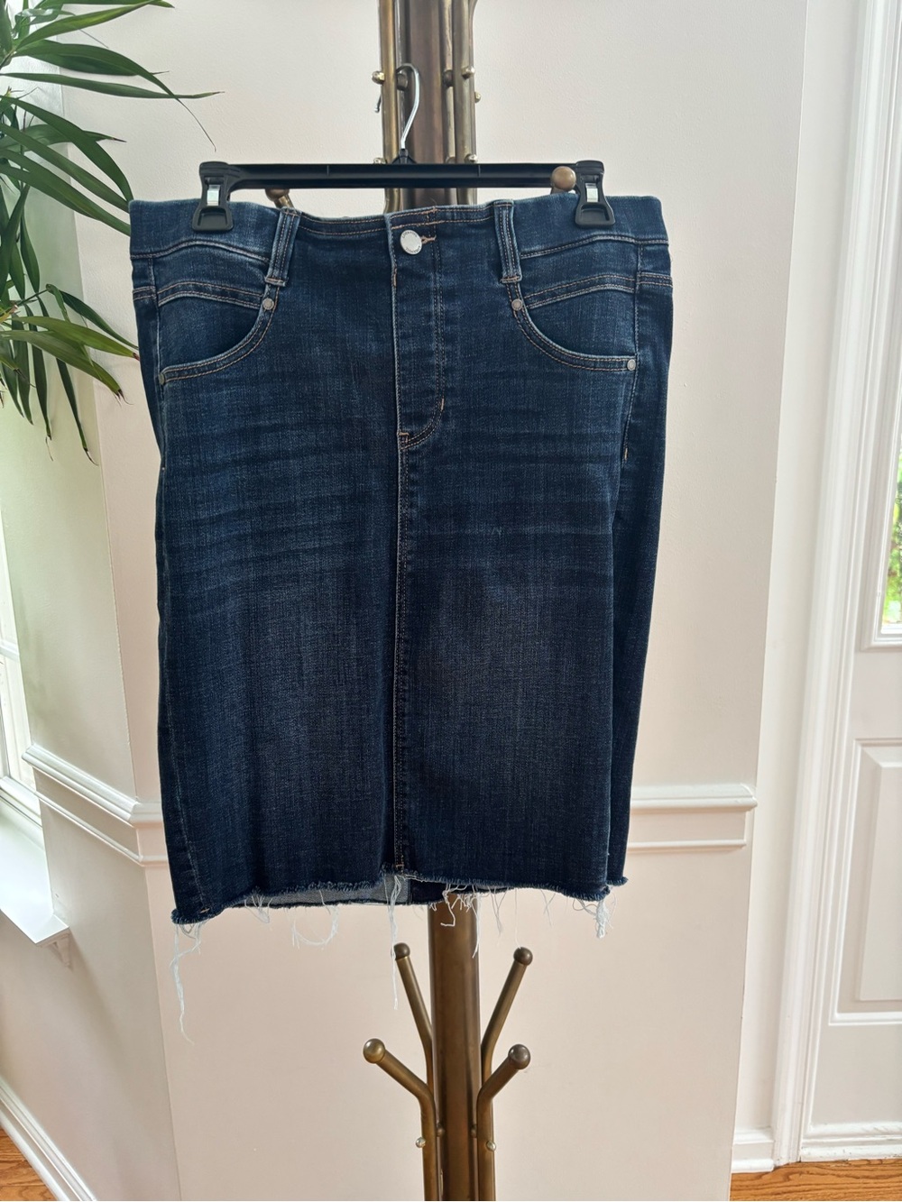 Liverpool Dark Indigo Straight Leg Jeans Skirt